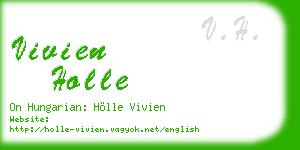 vivien holle business card